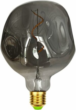 LED Kooldraadlamp Globe Curl Titanium Irregular G125mm E27 4W Dimbaar