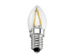 LED filament mini-kaarslamp C7 E14 1W 2200K helder