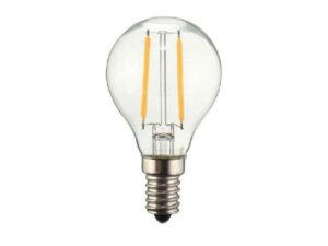 LED filament kogellamp G45 E14 2W 2200K helder dimbaar