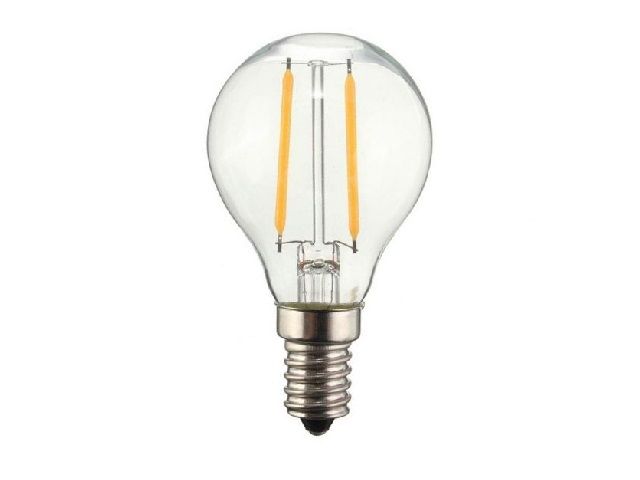 LED filament kogellamp G45 E14 2W 2200K helder dimbaar