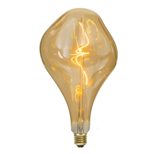LED filament XXL lamp A165 gedeukt E27 4W 2200K goud dimbaar