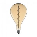 LED filament XXL lamp A165 E27 4W 2200K goud dimbaar