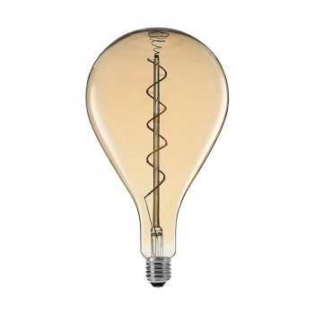 LED filament XXL lamp A165 E27 4W 2200K goud dimbaar
