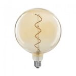 LED filament XXL globelamp G200 E27 4W 2200K goud dimbaar