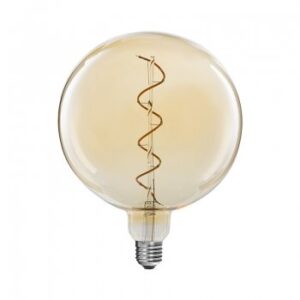 LED filament XXL globelamp G200 E27 4W 2200K goud dimbaar
