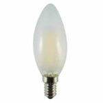 LED-filament kaarslamp met E14-fitting en mat afwerking