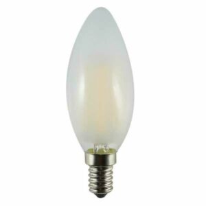 LED-filament kaarslamp met E14-fitting en mat afwerking