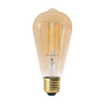 LED filament Edison lamp ST64 E27 4W 2200K amber dimmable