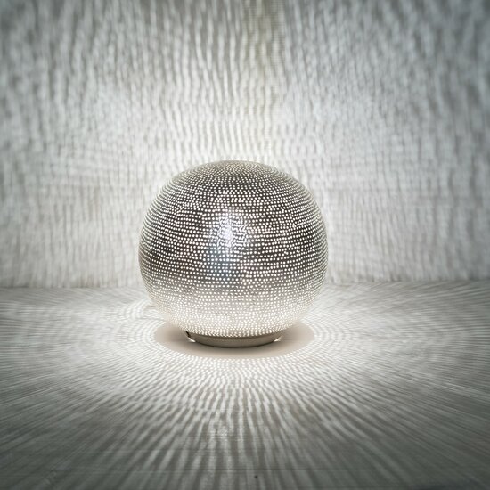 Zenza Ball Filisky Small table lamp | Silver | Ø20cm