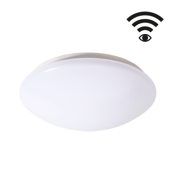 Tronix plafonnière 12W 3-CCT met bewegingssensor | Ø28 cm in wit