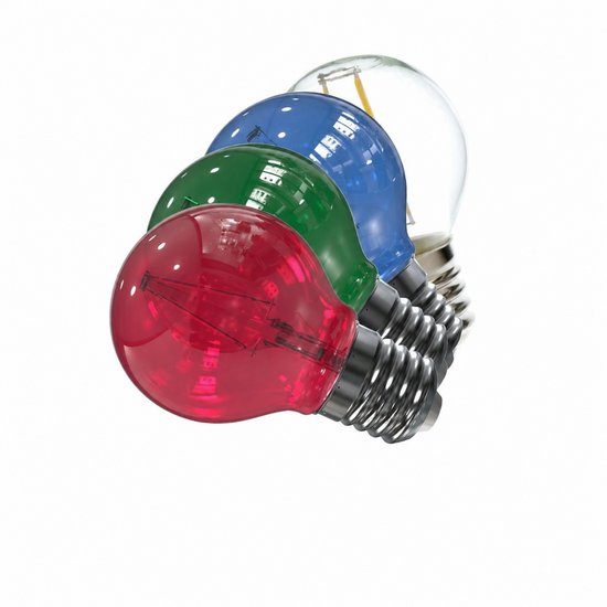 Voordeelset 8x Led filament kleine bol E27 | RGBW kleurenmix - Afbeelding 2