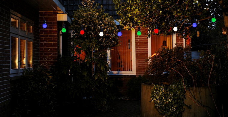 Voordeelset 8x Led filament kleine bol E27 | RGBW kleurenmix - Afbeelding 3