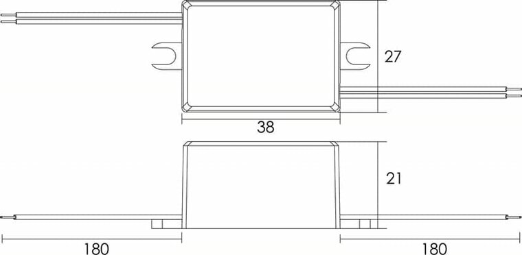 LED Driver 12V (constant) | 4W | Niet-dimbaar | Extra klein - Afbeelding 2