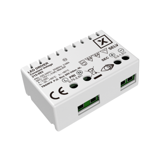 LED Driver 12V Constant - 6W - Niet-dimbaar - Extra Klein