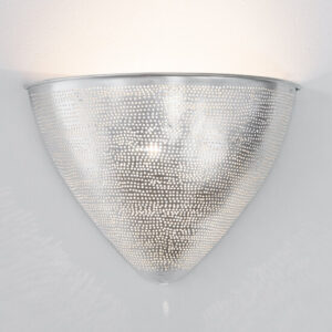 Led wandlamp Egg Filisky zilver | 28x20cm | E14 messing