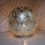 Zenza Ball Circles XL tafellamp | Zilver | Ø40cm