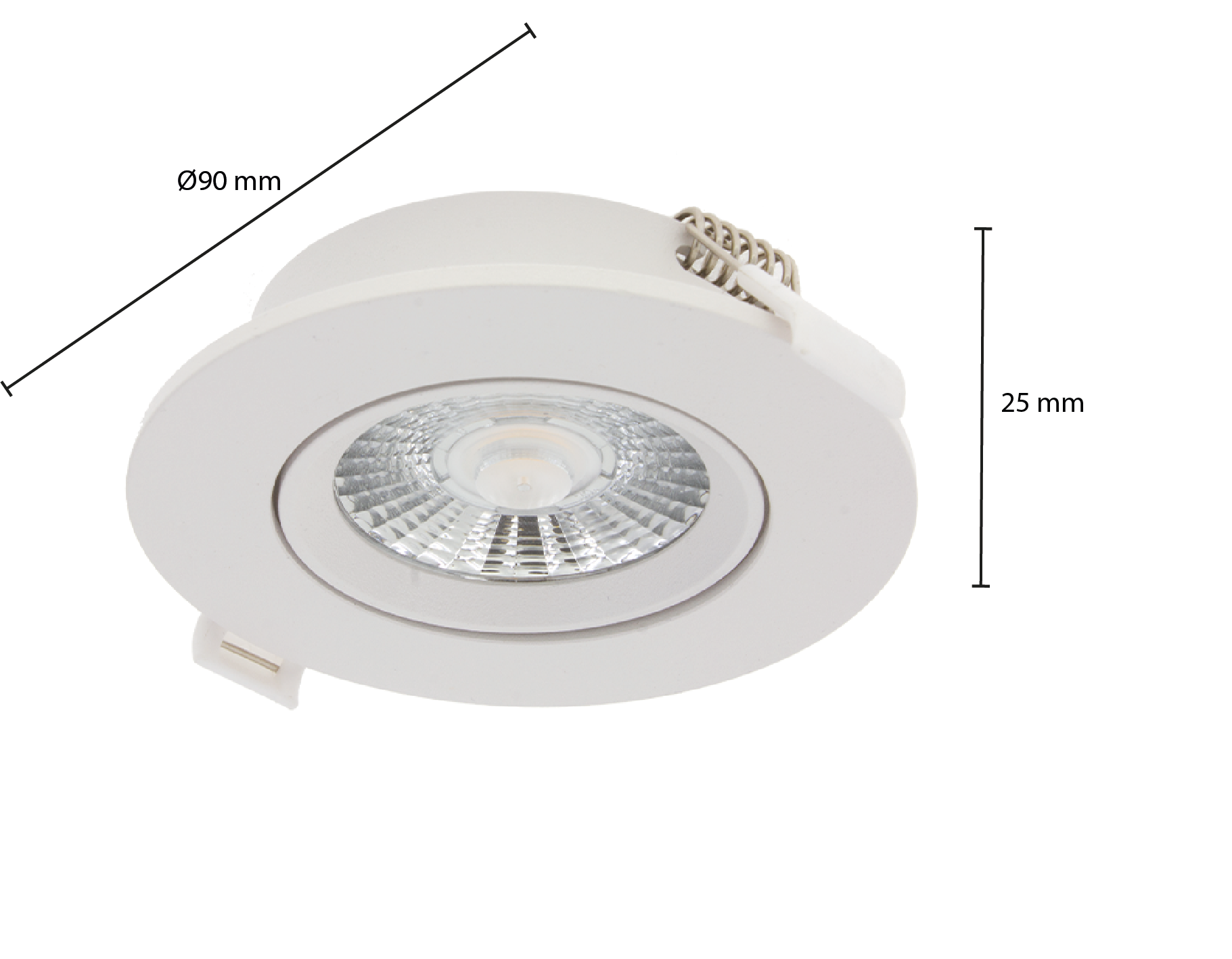 Hydra slim-fit led inbouwspot | 6W | wit | 2700K – Image 5