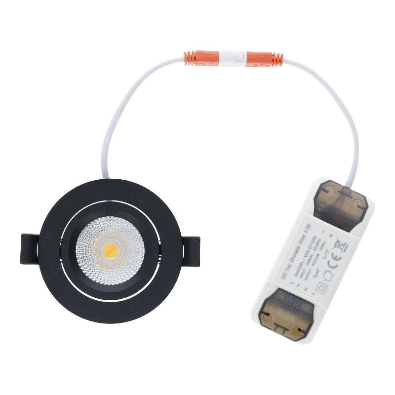 Varda slim-fit led inbouwspot | 5W | dim-to-warm | zwart - Afbeelding 7