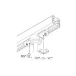 Pendeladapter voor 3-fase rail | zwart