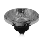AR111 GU10 led spot 15W | 2700K warm wit | dimbaar | zwart