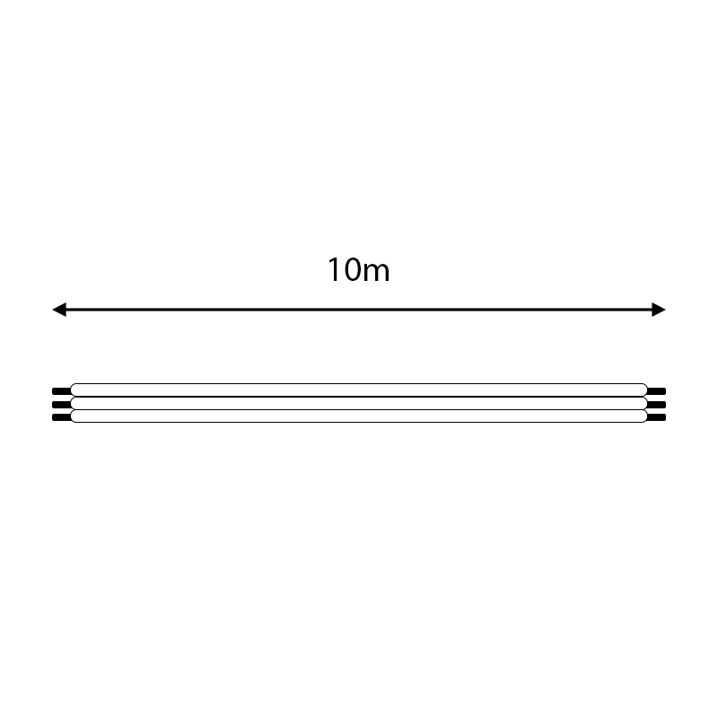 Ledstrip kabel | 3-aderig | 22AWG | 10 m - Afbeelding 2