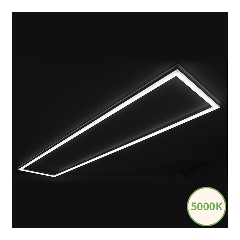Frame led paneel | 120x30 cm | 32W | CCT | wit - Afbeelding 5