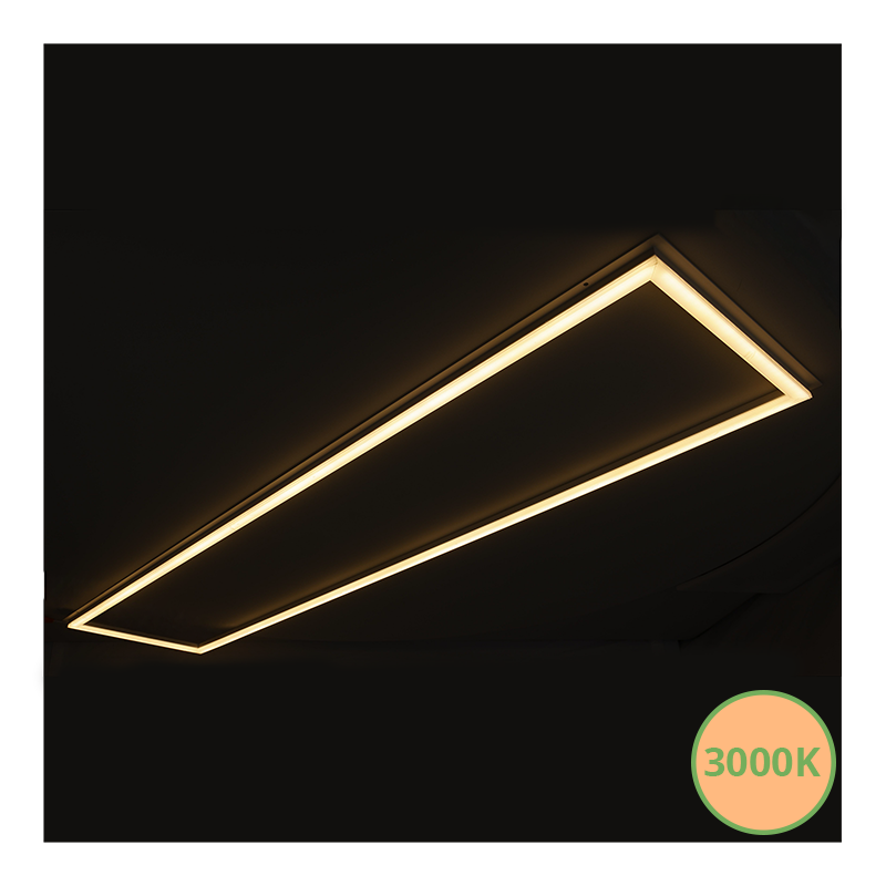 Frame led paneel | 120x30 cm | 32W | CCT | wit - Afbeelding 7