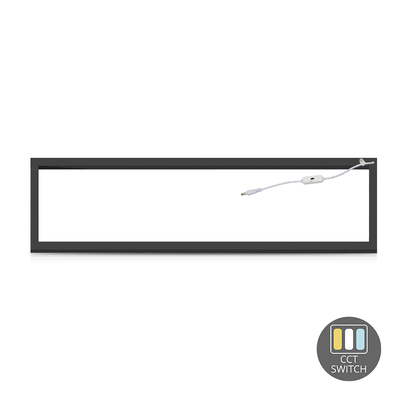 Frame led paneel | 120x30 cm | 40W | CCT | zwart - Afbeelding 10