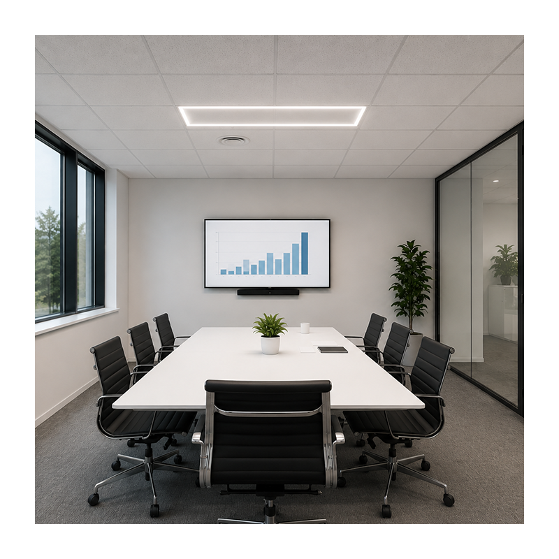 Frame led paneel | 120x30 cm | 32W | CCT | wit - Afbeelding 4
