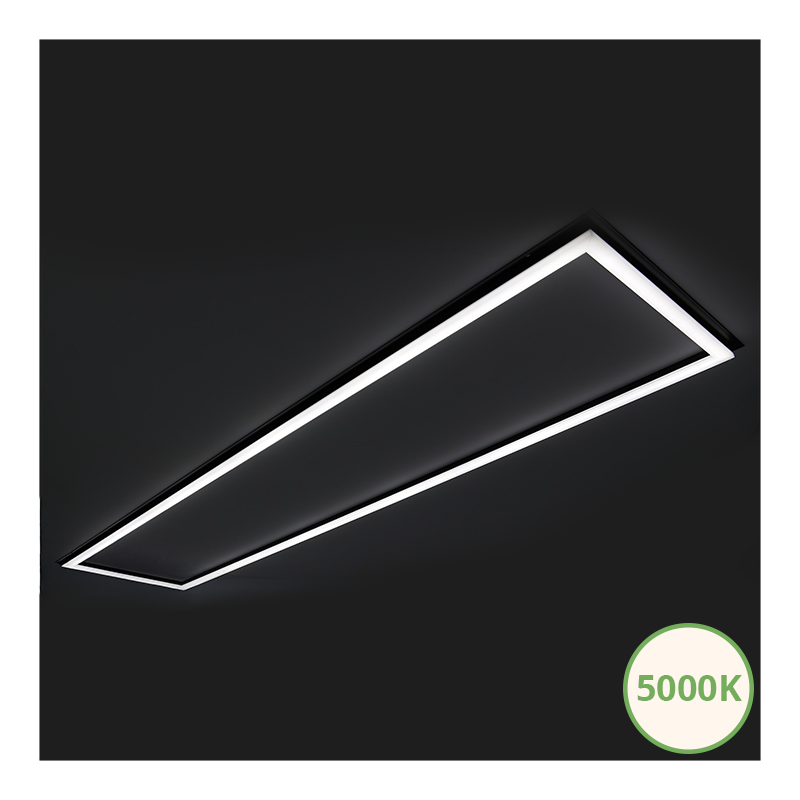 Frame led paneel | 120x30 cm | 40W | CCT | zwart - Afbeelding 4