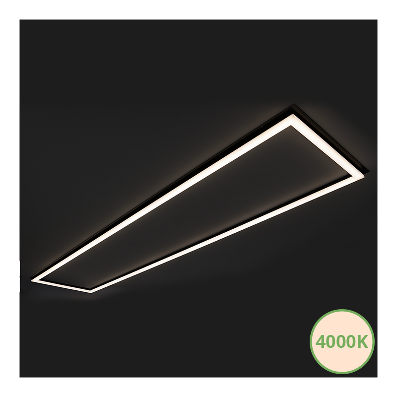 Frame led paneel | 120x30 cm | 40W | CCT | zwart - Afbeelding 5