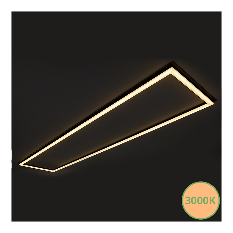 Frame led paneel | 120x30 cm | 40W | CCT | zwart - Afbeelding 6