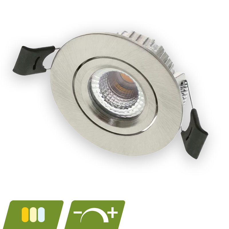 Pollux slim-fit led inbouwspot | 5W | CCT | zilver