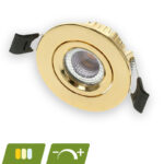 Pollux slim-fit led inbouwspot | 5W | goud | 2700K / 3000K / 4000K CCT