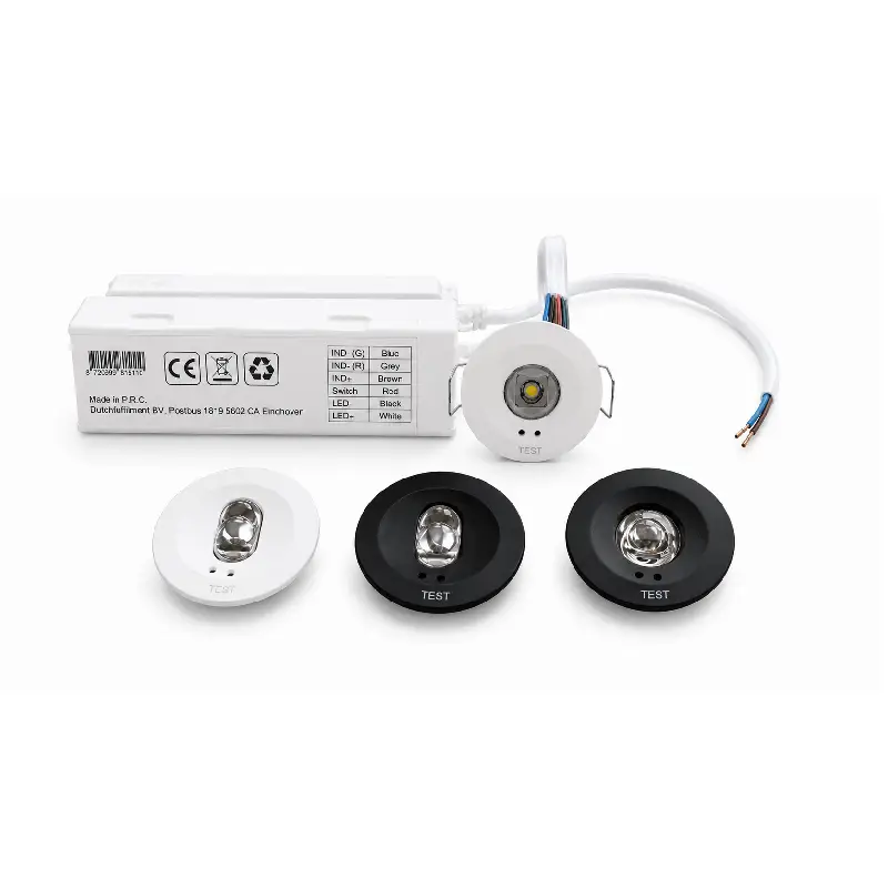 Led noodverlichting inbouwspot | open ruimte en gangpad | wit