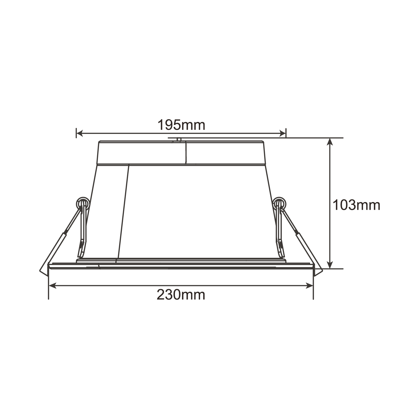 ESPA led downlight | 15/20/25/30W | zaagmaat Ø195–220 mm | CCT - Afbeelding 3