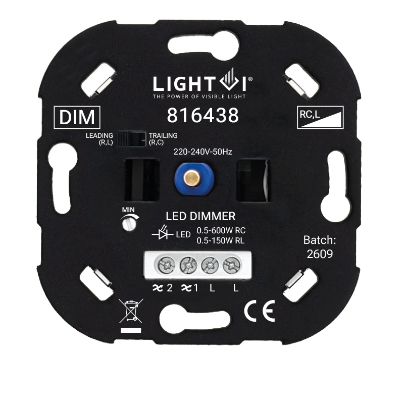 TRIAC led dimmer 0,5–600W | wisselschakeling