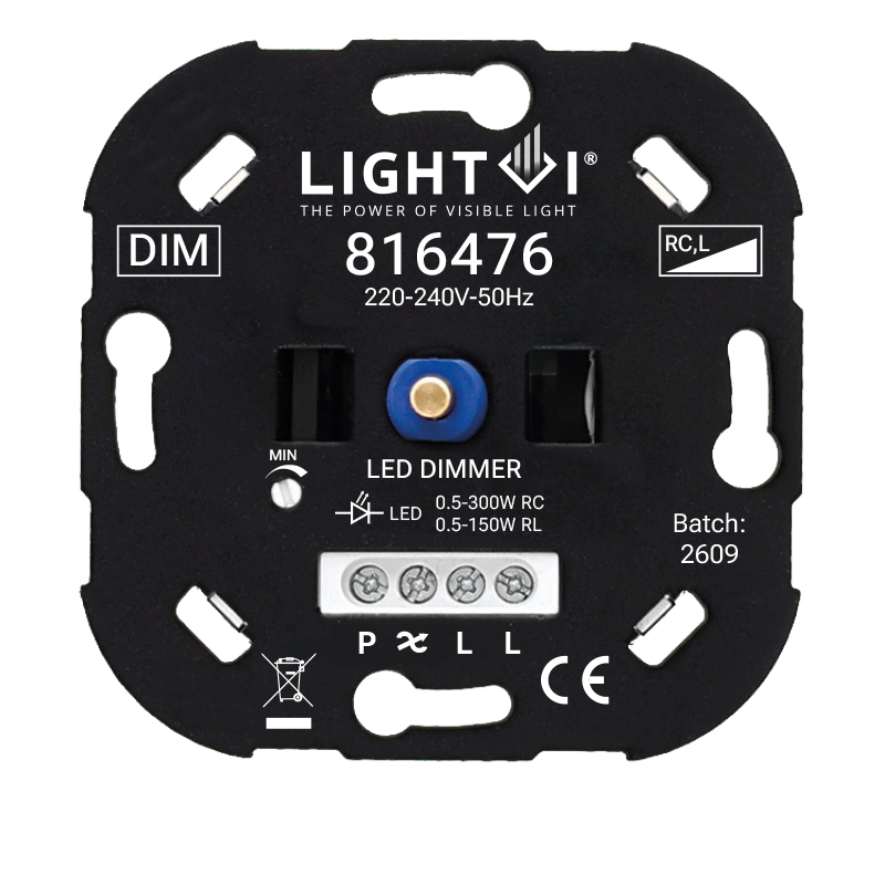 TRIAC led dimmer 0,5–300W | wisselschakeling