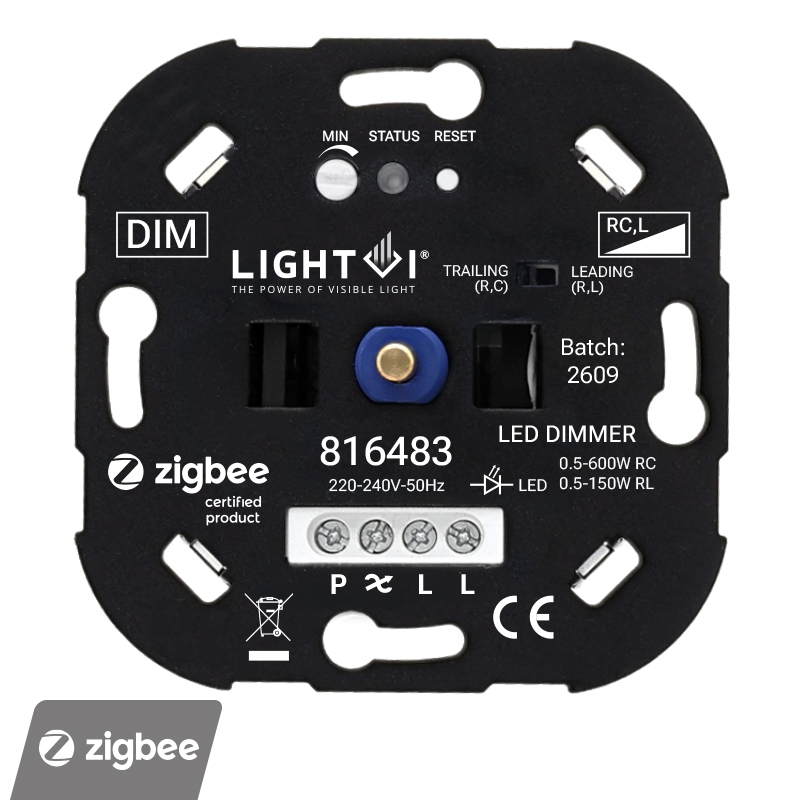 Zigbee TRIAC led inbouwdimmer | tot 300W