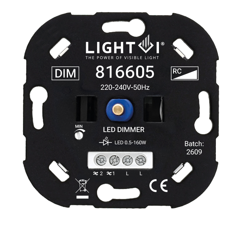 TRIAC led dimmer 0,5–160W | wisselschakeling