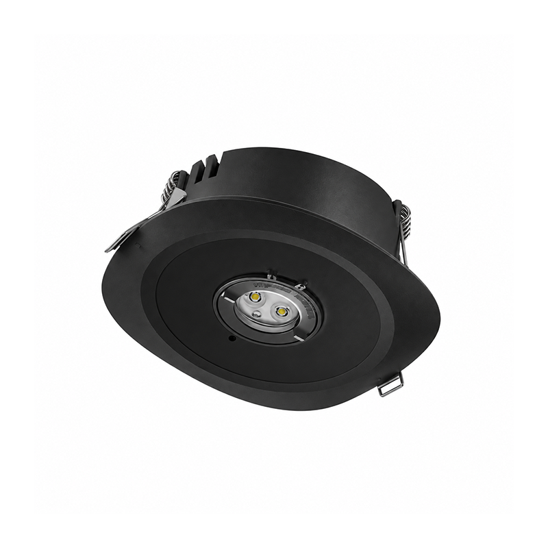 Selene noodverlichting inbouwspot | 6W | 3 uur | zwart