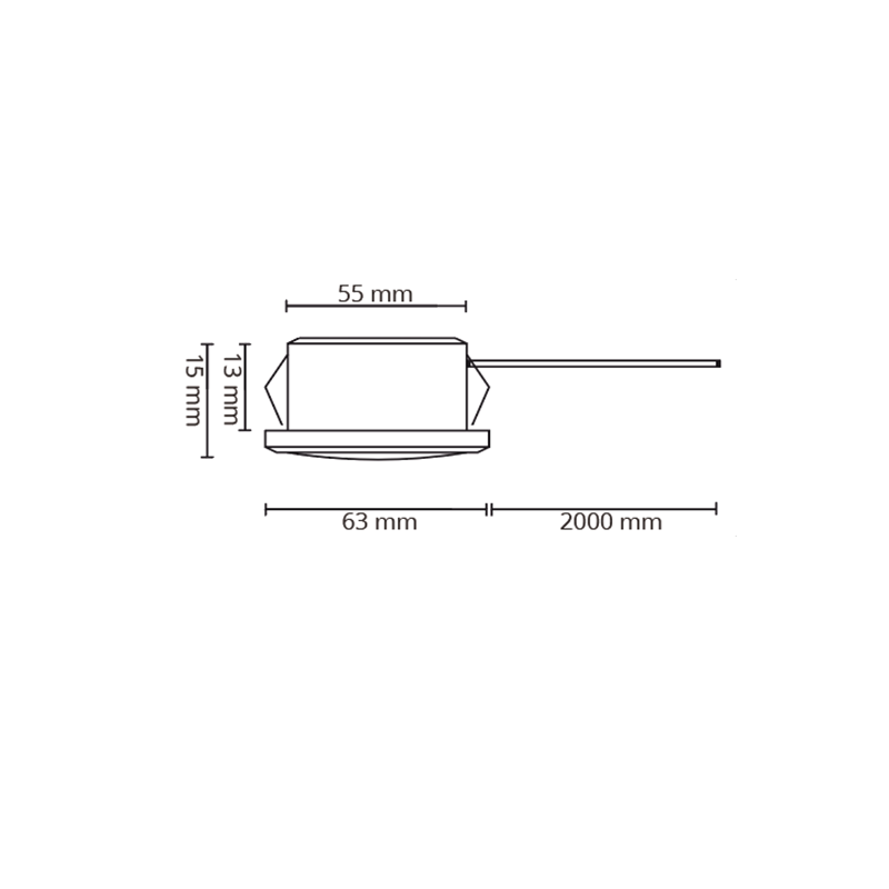 Baston led meubelspot | 3W | 12V DC | 2700K | zilver - Image 2