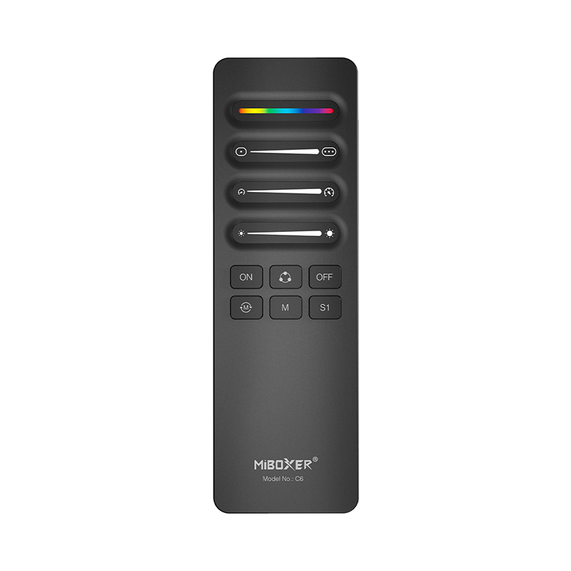 MiBoxer SPI afstandsbediening | pixel ledstrip | handmodel | zwart