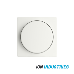 ION centraalplaat met dimmerknop enkelvoudig voor indicatielamp | V1/J1 | mat alpin wit