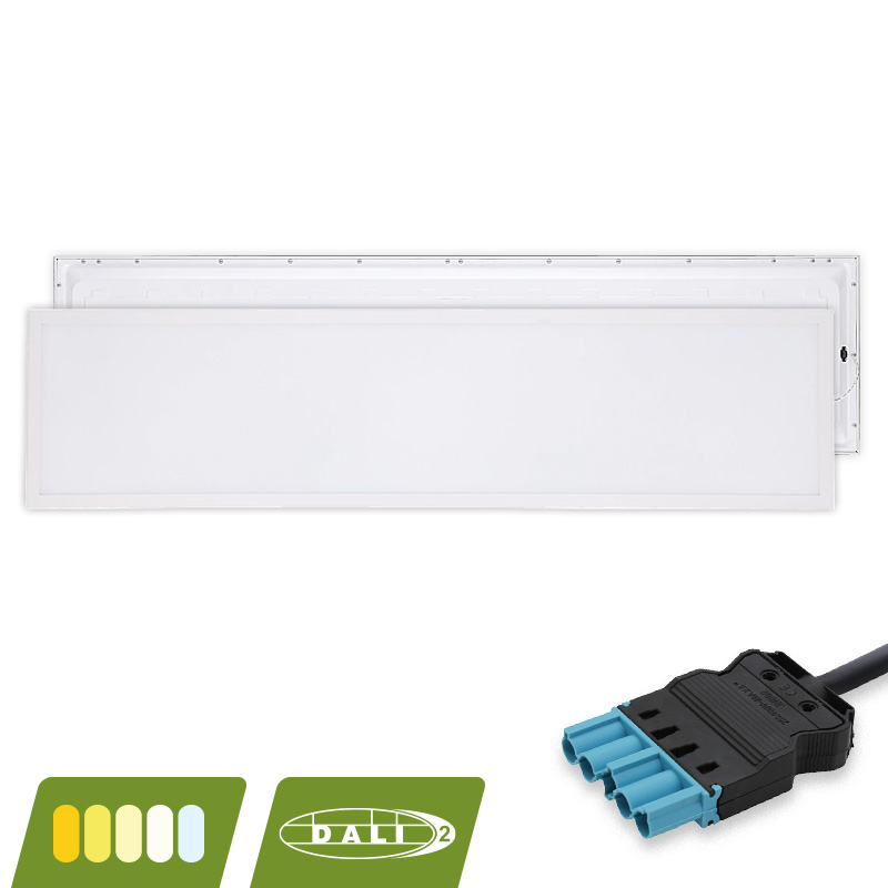 Europa led paneel | 120x30 cm | 30W | CCT | DALI dimbaar | wit