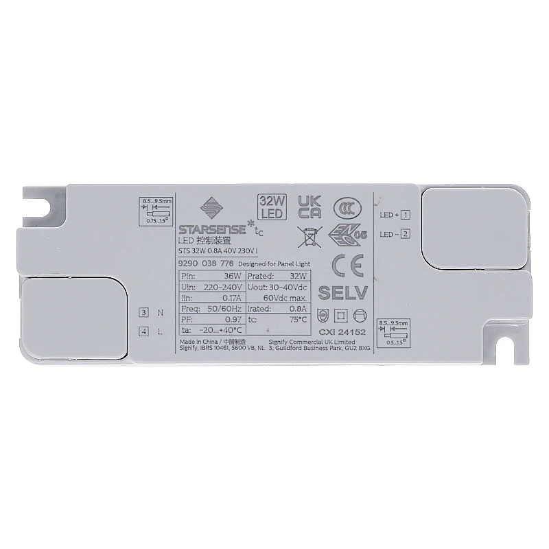Europa led paneel | 62x62 cm | 30W | CCT | aan/uit | wit - Image 8