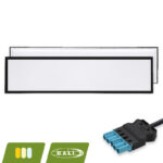 Europa led paneel | 120x30 cm | 30W | CCT | DALI dimbaar | zwart