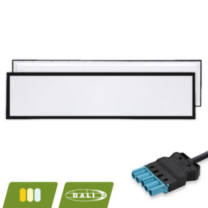 Europa led paneel | 120x30 cm | 30W | CCT | DALI dimbaar | zwart