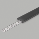 SMART16 click cover voor ledstripprofiel | zwart | 2 m