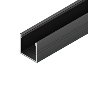 SMART16 opbouwprofiel voor ledstrip | zwart | 2 m